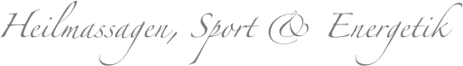 Heilmassagen, Sport & Energetik